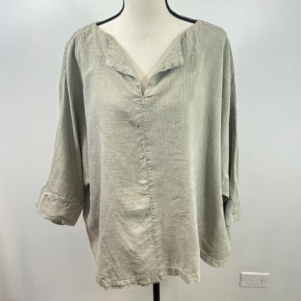 Elegant Tan Blouse Top with Sophisticated Design